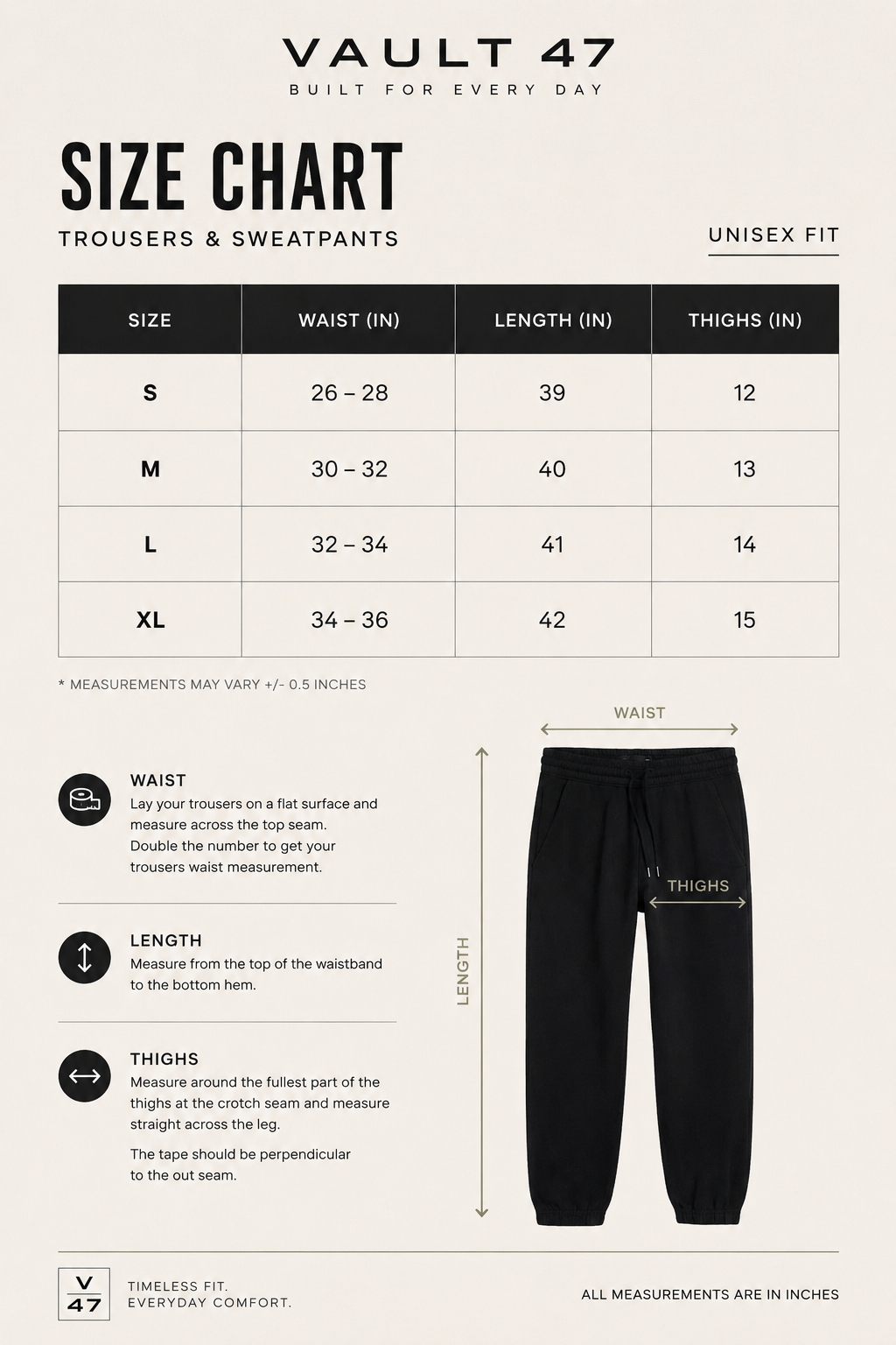 Black Relaxed Fit French Terry Trousers