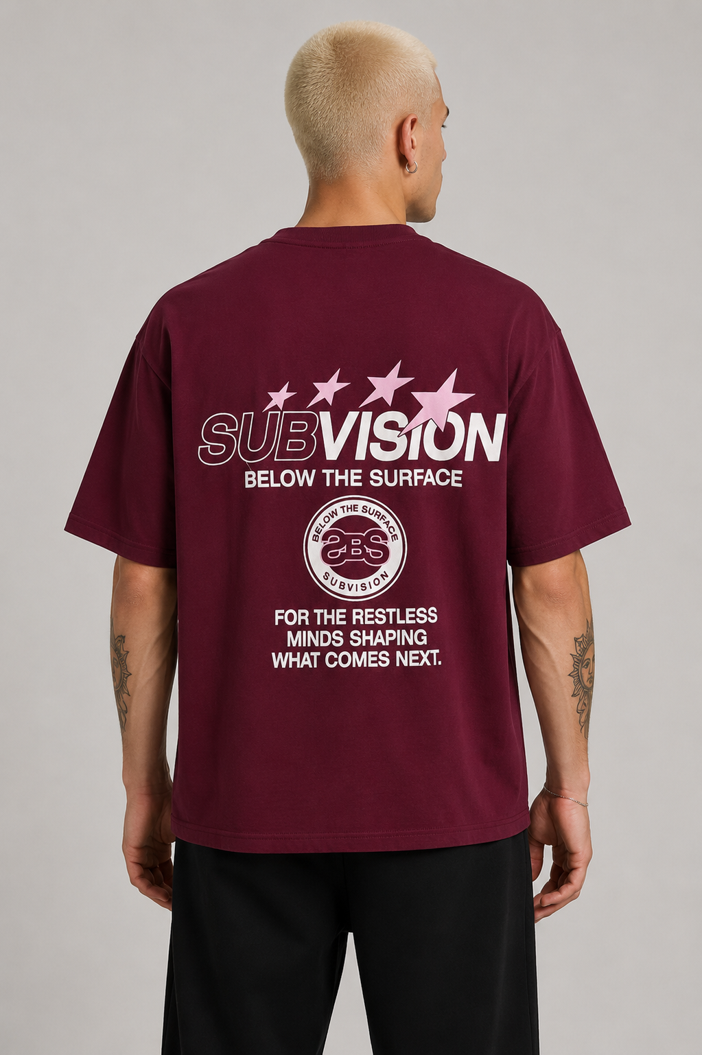 Bershka Sub Vision Oversized Tee (2 Colours)
