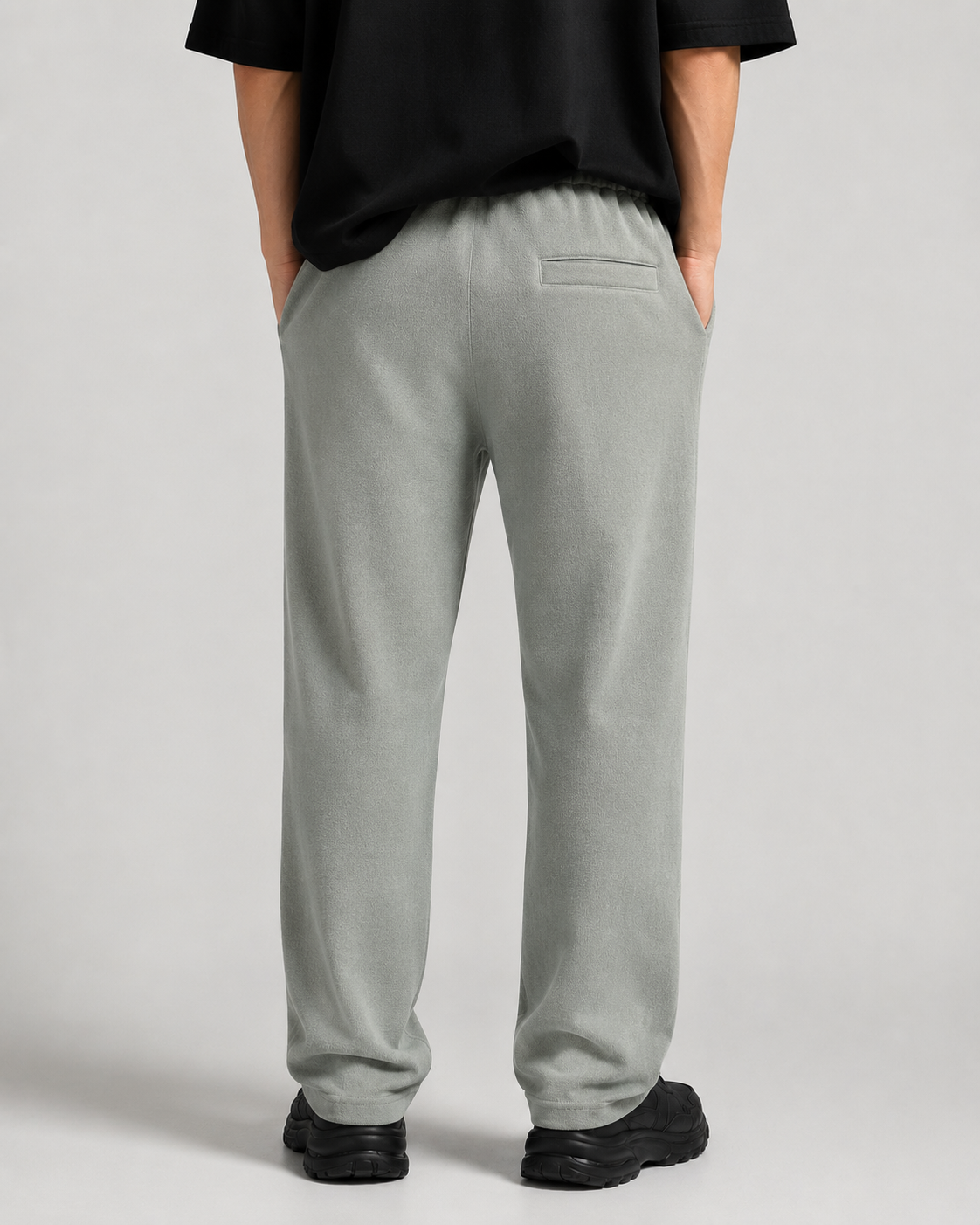 Sage Green Zara Relaxed Fit Interlock Trousers