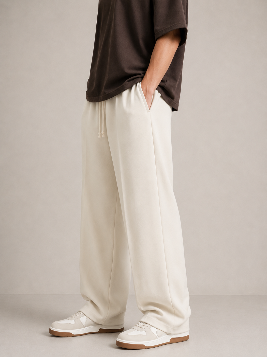 Off-White Relaxed Fit French Terry Trousers