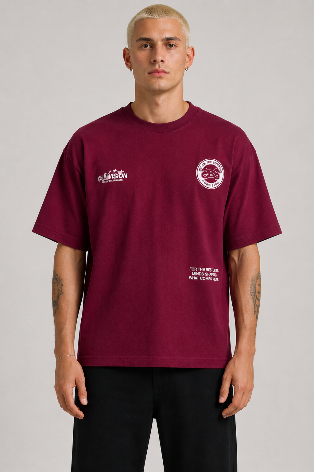 Bershka Sub Vision Oversized Tee (2 Colours)