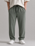 Olive Green Zara Relaxed Fit Interlock Trouser