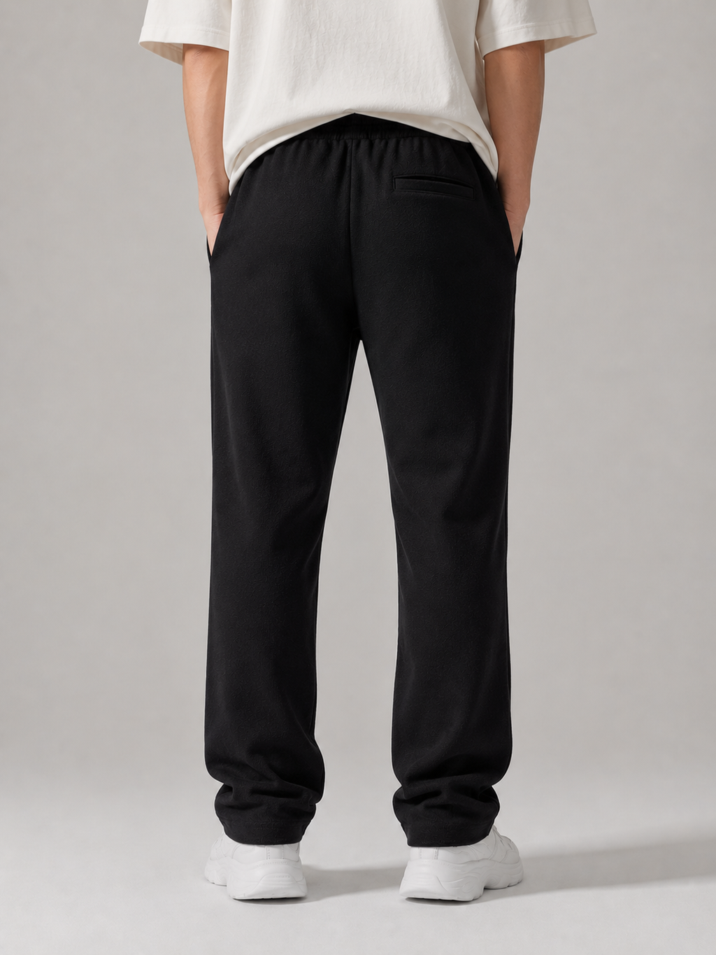 Black Zara Relaxed Fit Interlock Trousers