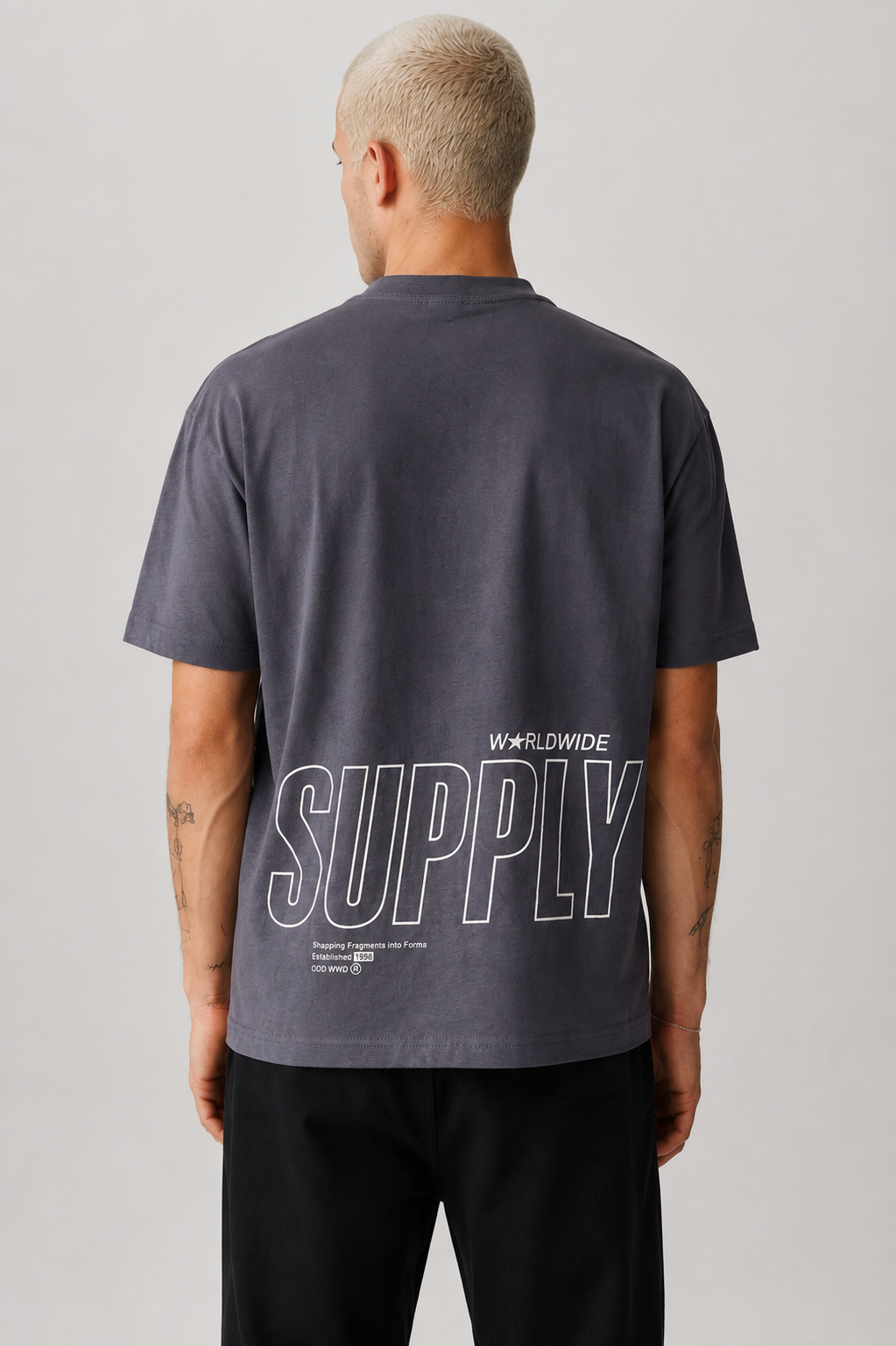 Bershka Supply World Oversized Tee (2 Colours)
