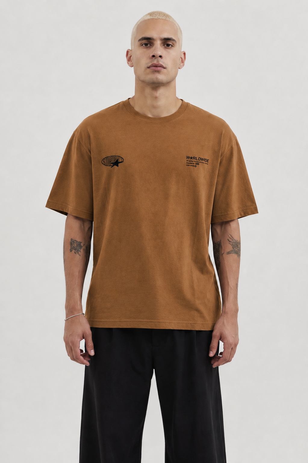 Bershka Supply World Oversized Tee (2 Colours)