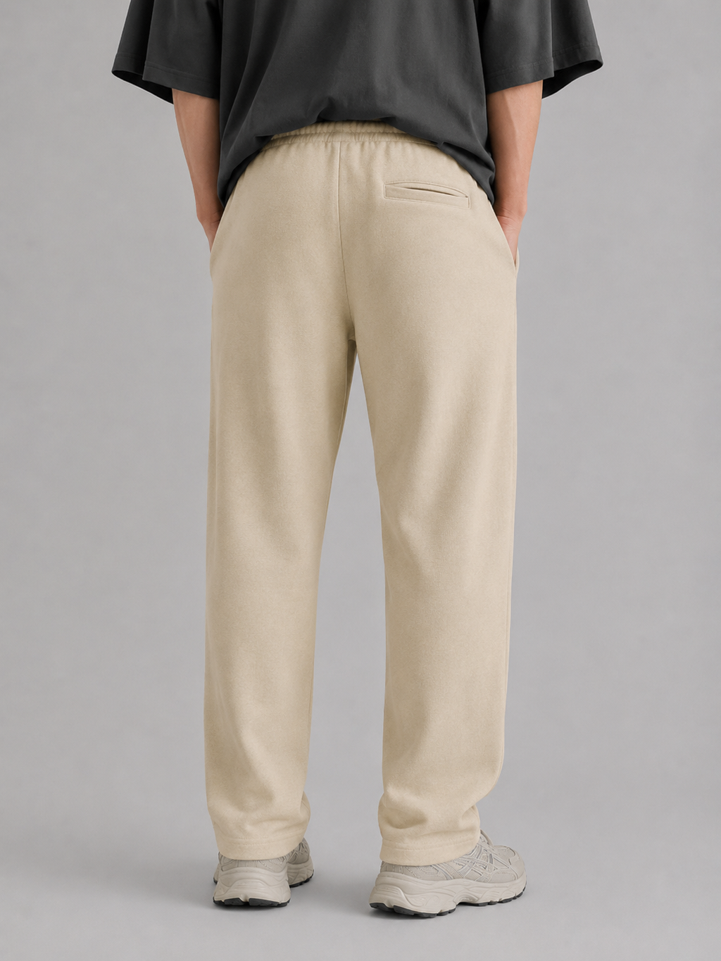 Beige Zara Relaxed Fit Interlock Trouser