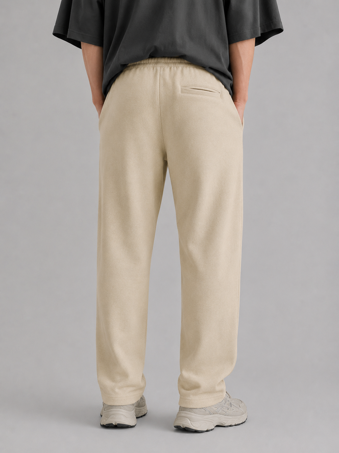 Beige Zara Relaxed Fit Interlock Trouser