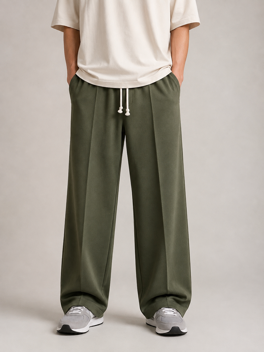 French Terry Relaxed Fit Trousers ( 7 Colours)